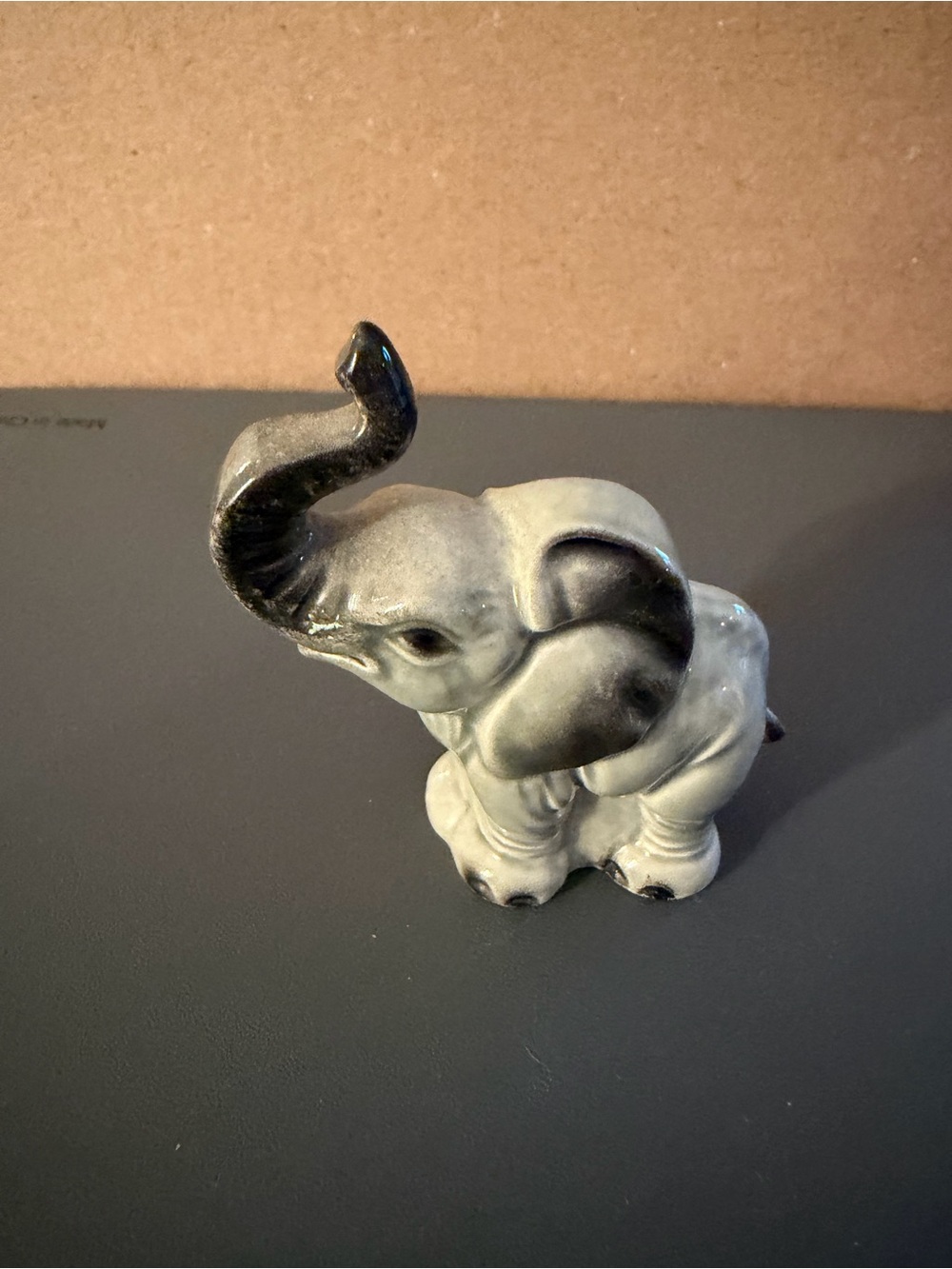 Goebel Germany Ceramic Gray Elephant Figurine - Decorative Home Art